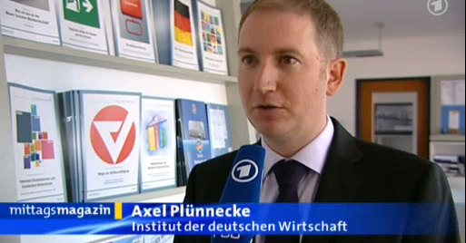 Prof. Dr. Axel Plünnecke im ARD Mittagsmagazin