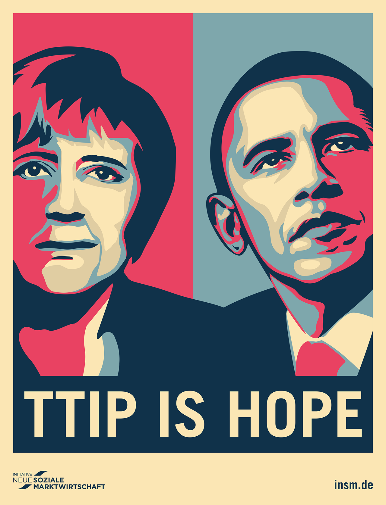 INSM Anzeige in der Frankfurter Allgemeine Woche zur Kampagne I Love TTIP